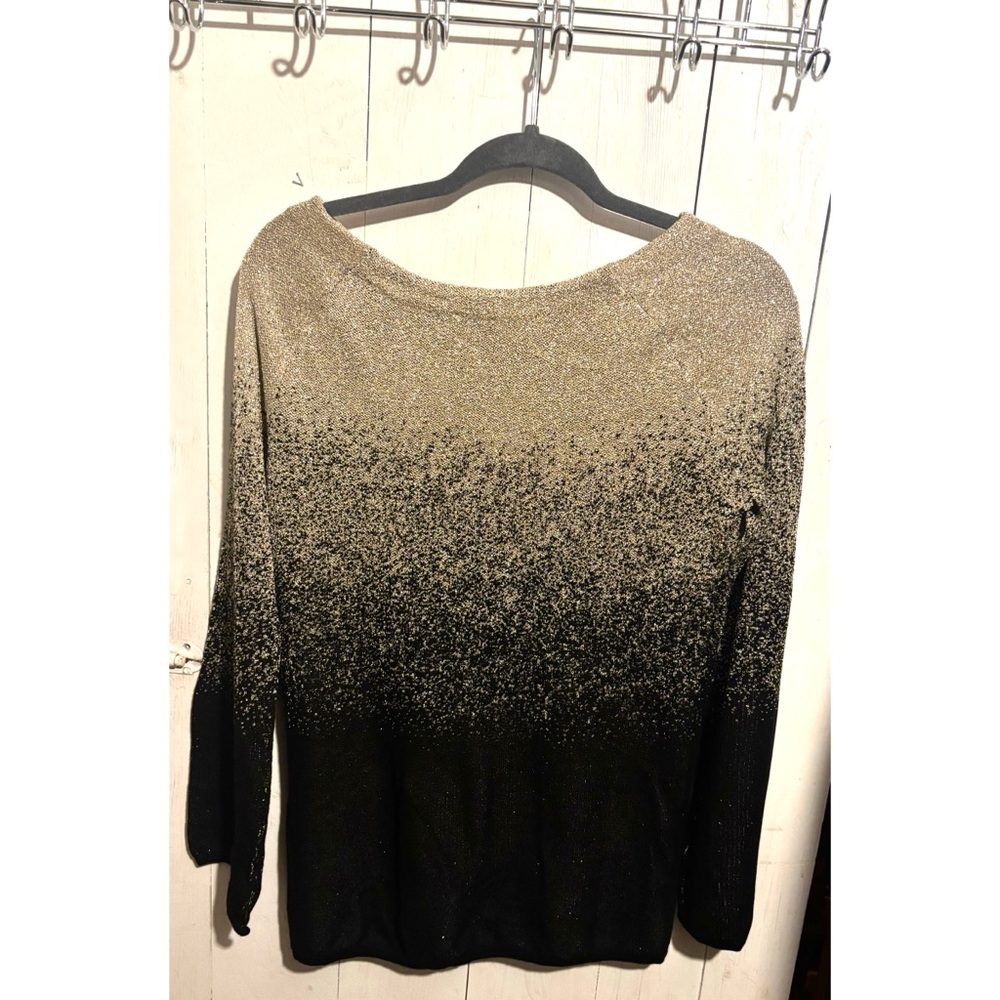 White House Black Market Metallic Gold Intimate Top